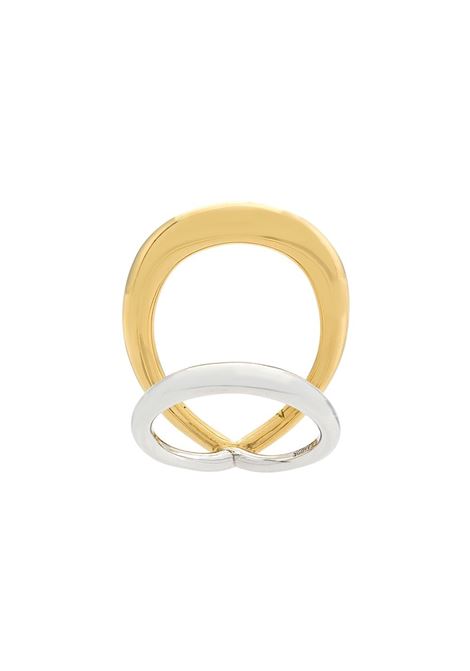 Gold and silver ring- women